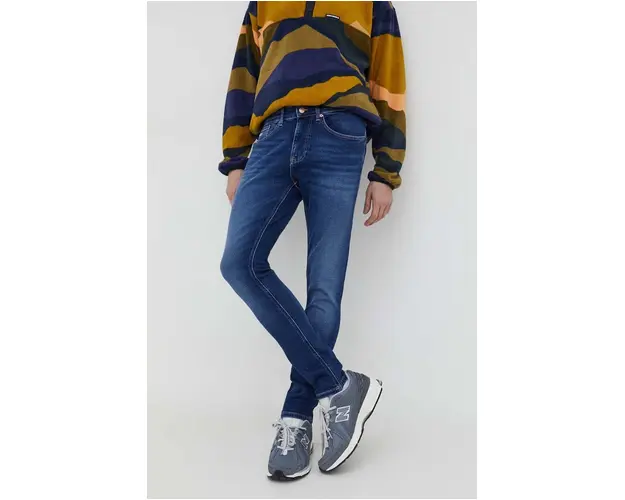 Tommy Jeans Austin barbati, culoarea bleumarin DM0DM18143