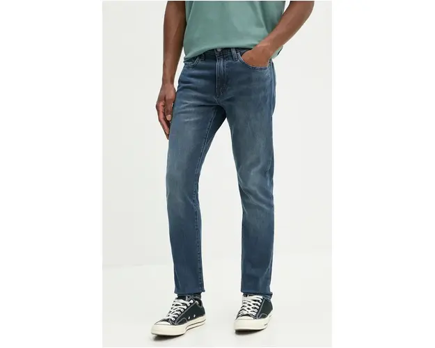 Levi's jeansi 512 SLIM barbati, culoarea albastru marin