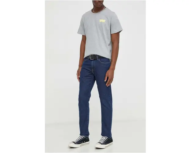 Levi's jeansi 512 SLIM barbati, culoarea albastru marin