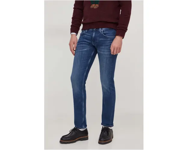 Pepe Jeans jeansi barbati, culoarea albastru marin