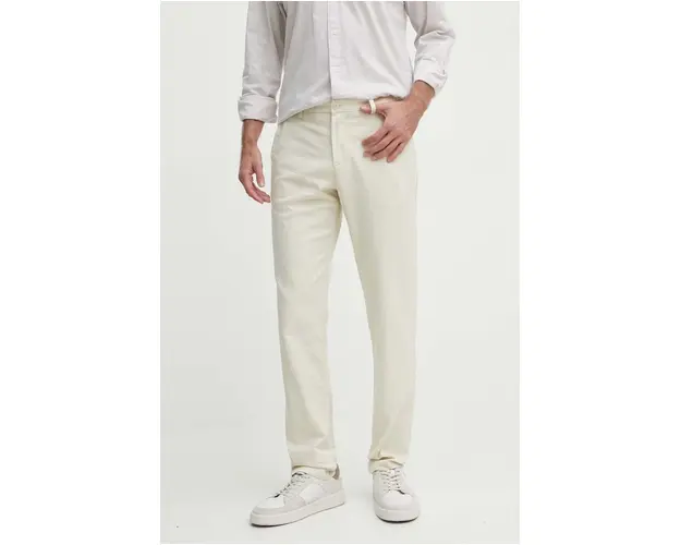 Sisley jeansi barbati, culoarea bej, drept