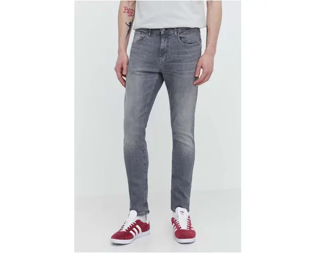 Tommy Jeans barbati, culoarea gri, DM0DM18731