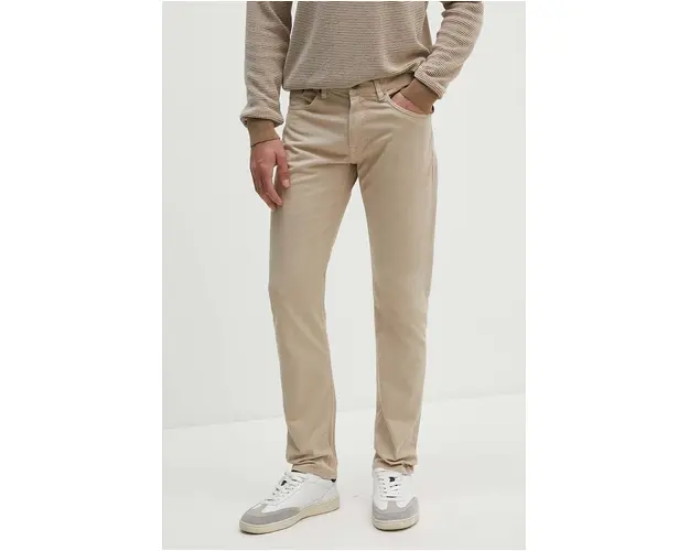 Gant pantaloni barbati, culoarea bej, mulata, 1000368