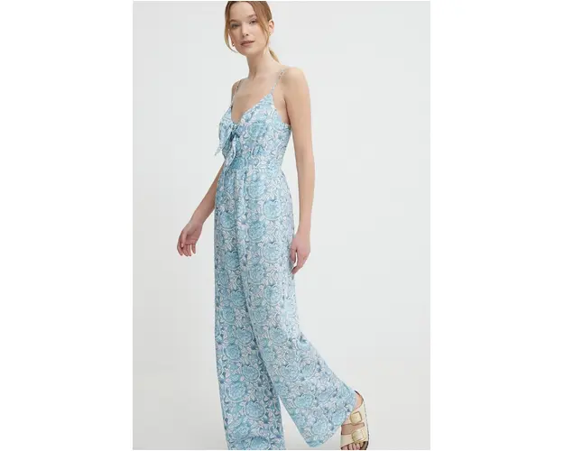 Pepe Jeans salopeta din in MATILDE cu decolteu legat, PL230489