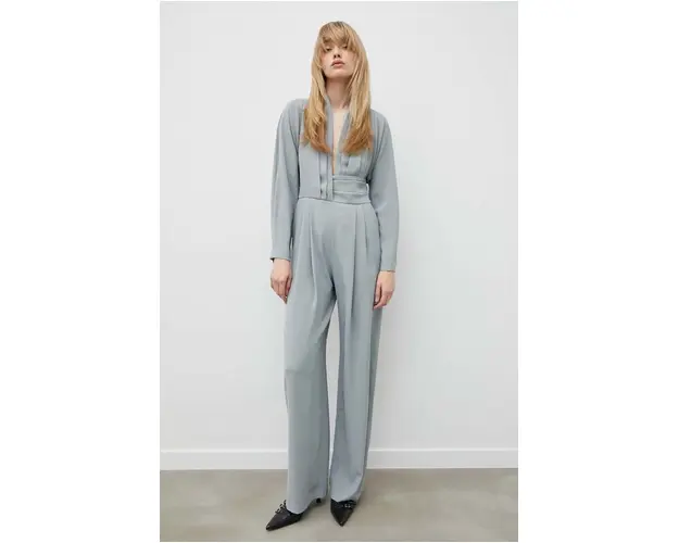 IRO salopeta culoarea verde, cu decolteu in v