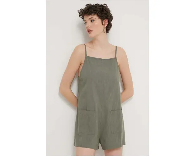 Roxy salopeta Lavender Haze culoarea verde, cold shoulder, ERJWO03001