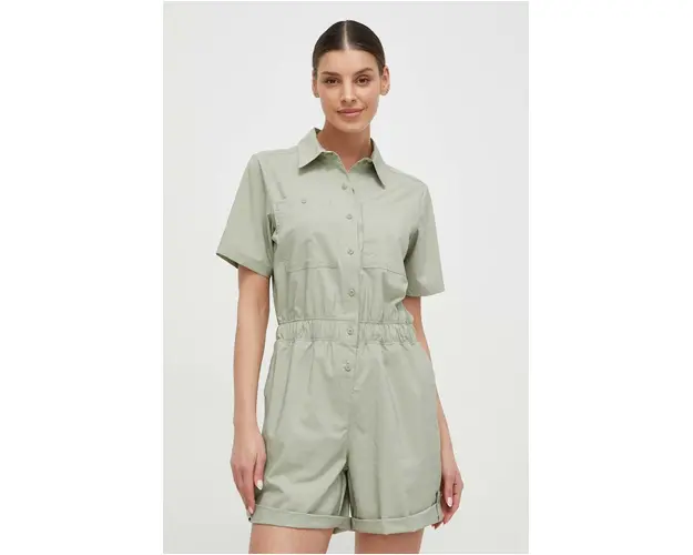 Columbia salopeta Silver Ridge Utility culoarea verde, cu guler 2033381