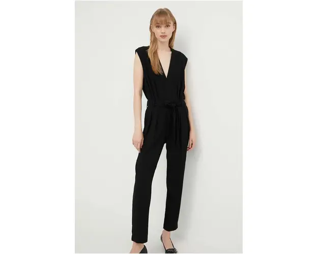 IRO salopeta culoarea negru, cu decolteu in v