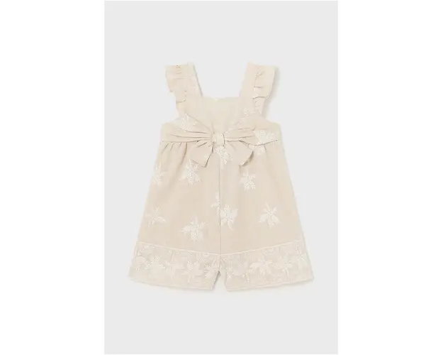 Mayoral combinezon bebe culoarea bej, cu amestec de in