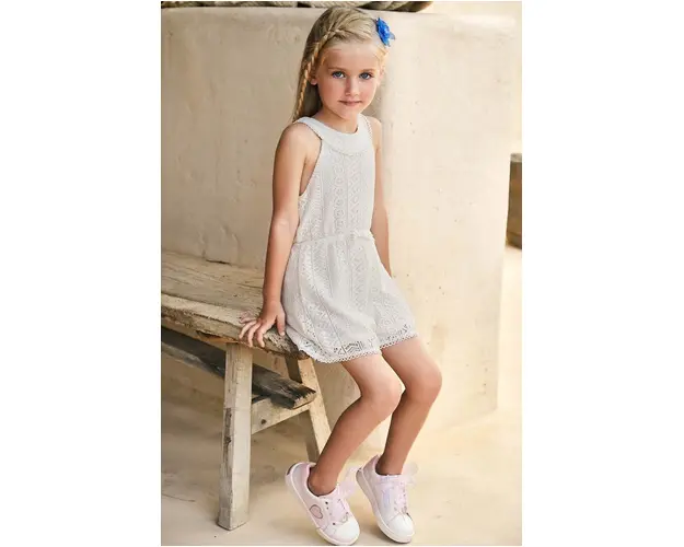 Mayoral salopeta copii culoarea portocaliu, dantela