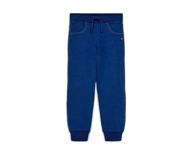 Lego pantaloni de trening pentru copii culoarea albastru marin, neted