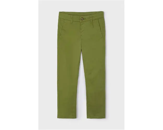 Mayoral pantaloni copii culoarea verde, neted