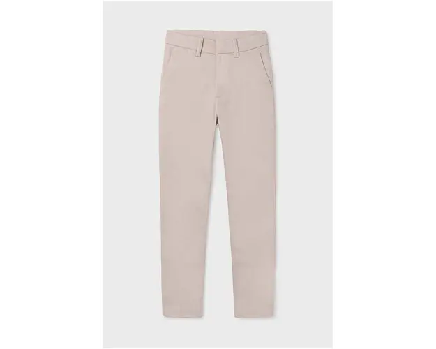 Mayoral pantaloni copii slim culoarea bej, neted