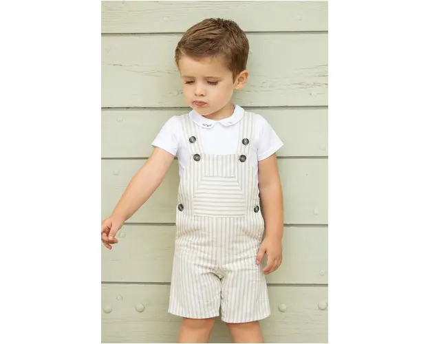 Tartine et Chocolat salopete pentru copii culoarea verde, modelator