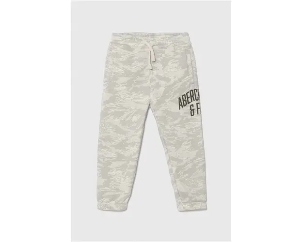 Abercrombie & Fitch pantaloni de trening pentru copii culoarea gri, modelator