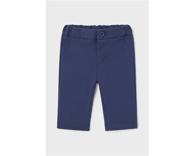 Mayoral Newborn pantaloni bebe culoarea albastru marin, neted