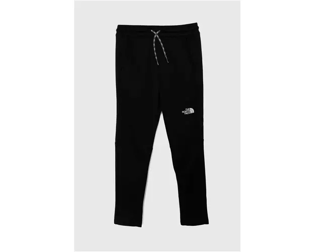 The North Face pantaloni de trening pentru copii NEVER STOP PANT culoarea negru, cu imprimeu
