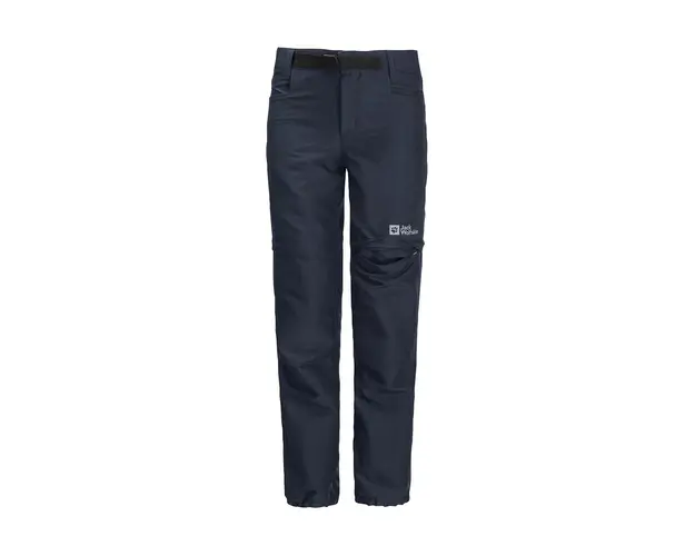 Jack Wolfskin pantaloni de ploaie pentru copii ACTIVE ZIP OFF culoarea albastru marin