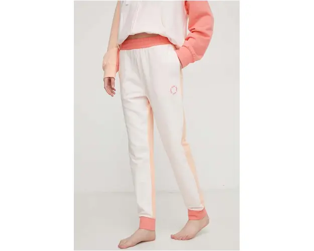 Dkny pantaloni de lounge culoarea roz, modelator