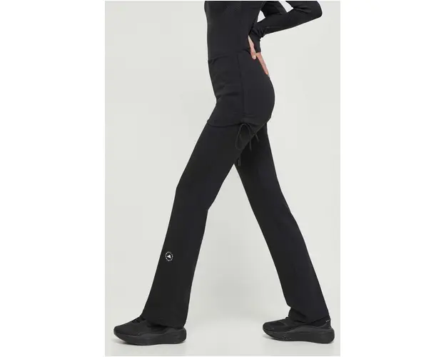 adidas by Stella McCartney pantaloni de antrenament culoarea negru, uni IN3650