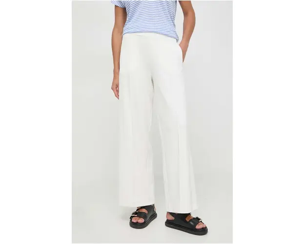 BOSS pantaloni de trening culoarea bej, uni 50513749