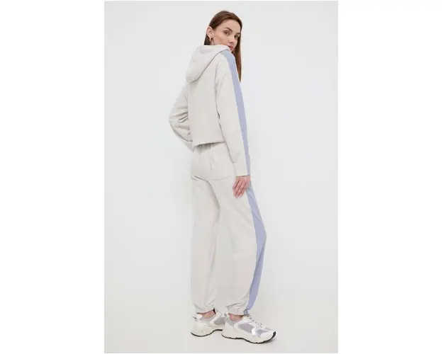 Max Mara Leisure pantaloni de trening culoarea bej, uni 2416780000000