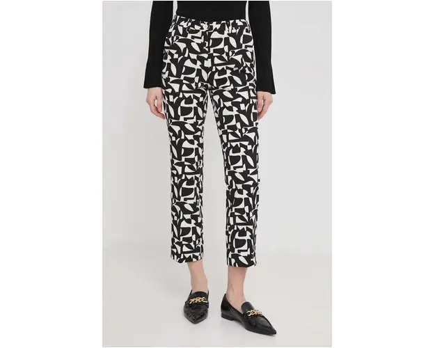 Sisley pantaloni femei, drept, medium waist