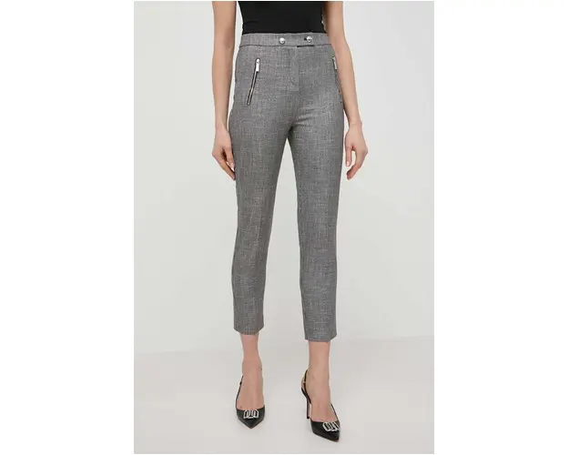 Morgan pantaloni femei, fason tigareta, high waist
