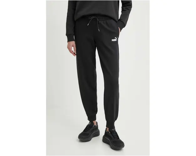 Puma pantaloni de trening culoarea negru, cu imprimeu 678744