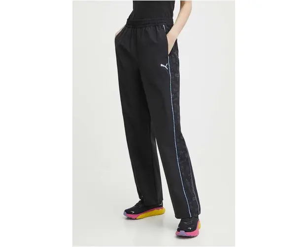 Puma pantaloni de trening PUMA X SOPHIA CHANG culoarea negru, cu imprimeu, 624631
