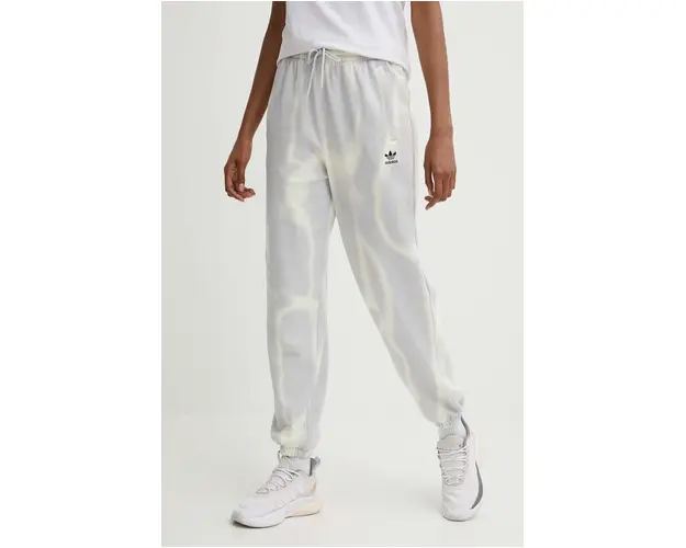 adidas Originals pantaloni de trening din bumbac culoarea gri, modelator, IU2483