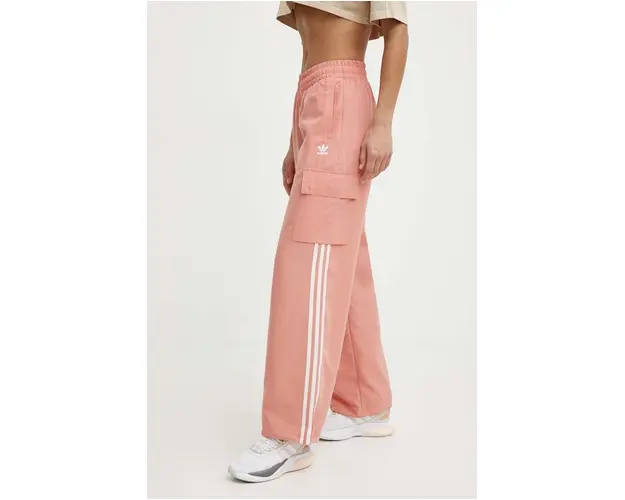 adidas Originals pantaloni de trening culoarea roz, cu imprimeu, IZ0715