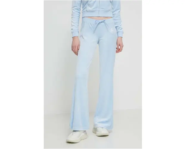 Juicy Couture pantaloni de trening din velur cu imprimeu