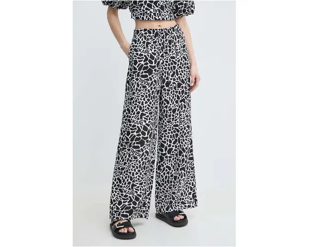 Karl Lagerfeld pantaloni din in drept, high waist