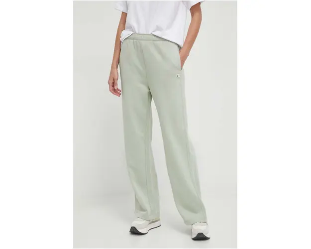 Champion pantaloni de trening culoarea verde, uni E10008