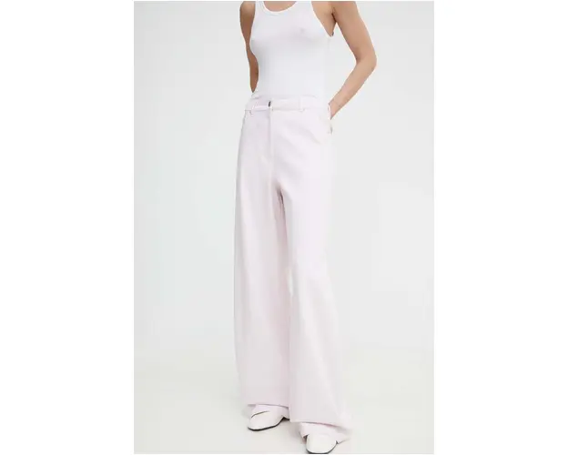 Remain jeansi femei, culoarea roz