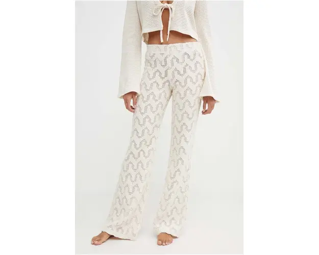 OAS pantaloni de plaja culoarea bej