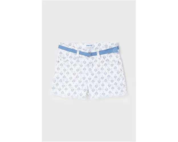 Mayoral pantaloni copii culoarea alb, modelator