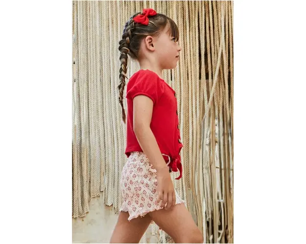 Mayoral pantaloni copii culoarea portocaliu, modelator