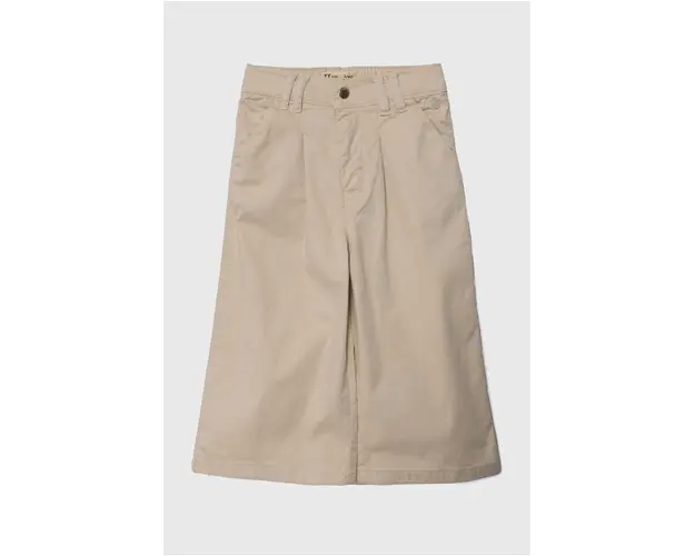 zippy pantaloni copii culoarea bej, neted