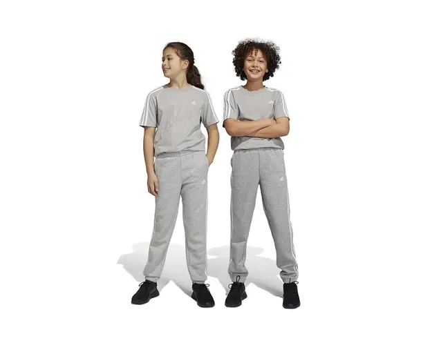 adidas pantaloni de trening pentru copii culoarea gri, melanj