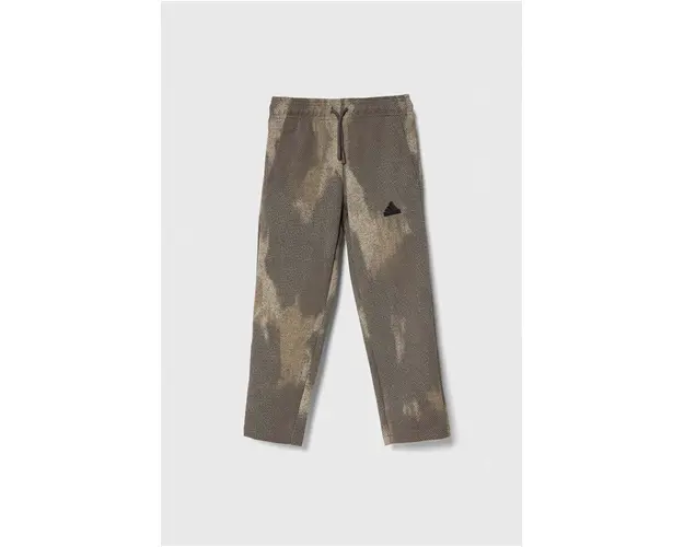 adidas pantaloni de trening pentru copii culoarea maro, modelator