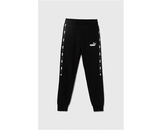 Puma pantaloni de trening pentru copii ESS Tape Sweatpants TR cl culoarea negru, cu imprimeu