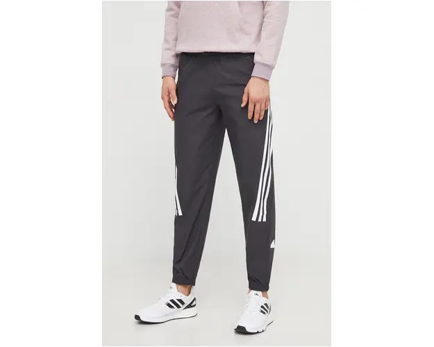adidas pantaloni de trening culoarea negru, cu imprimeu IN3318