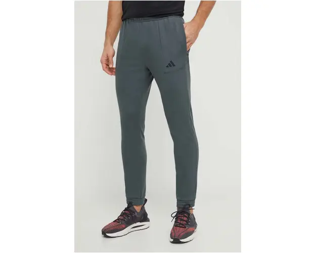 adidas Performance pantaloni de antrenament culoarea verde, uni IT4311
