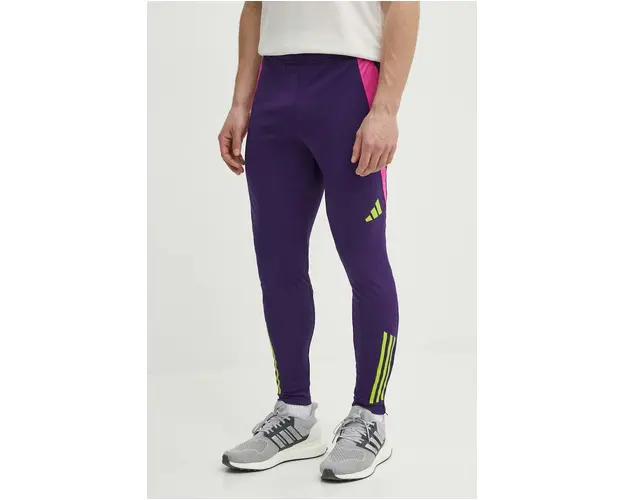adidas Performance pantaloni de antrenament Generation Predator culoarea violet, modelator, IT4821
