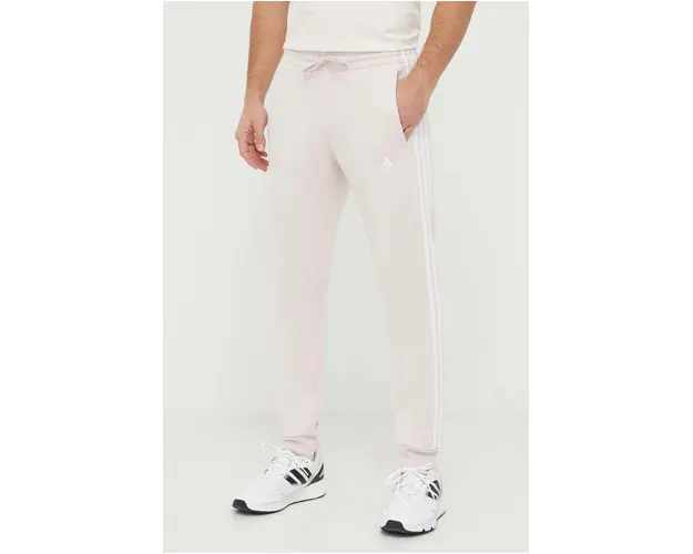 adidas pantaloni de trening culoarea roz, cu imprimeu IX2372