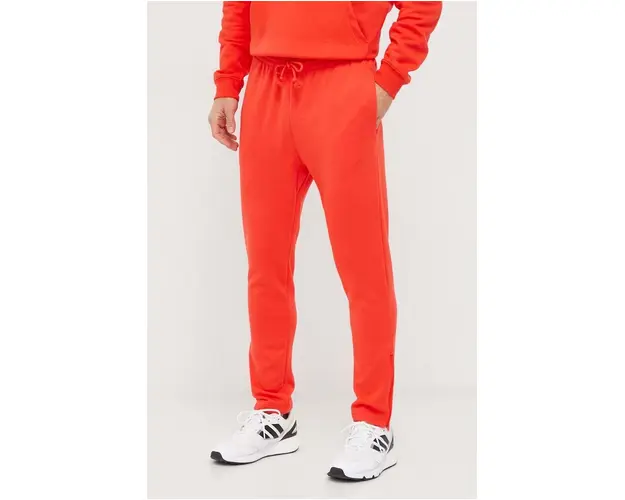 adidas pantaloni de trening culoarea rosu, uni IX3969