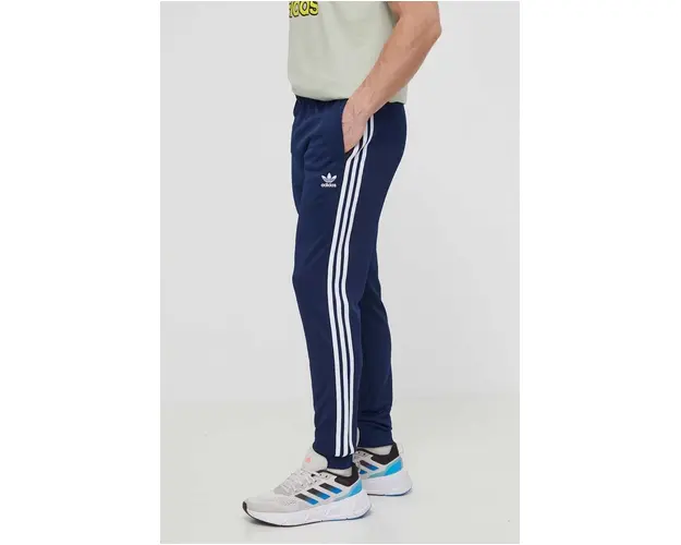 adidas Originals pantaloni de trening Adicolor Classics SST culoarea bleumarin, cu imprimeu, IR9887