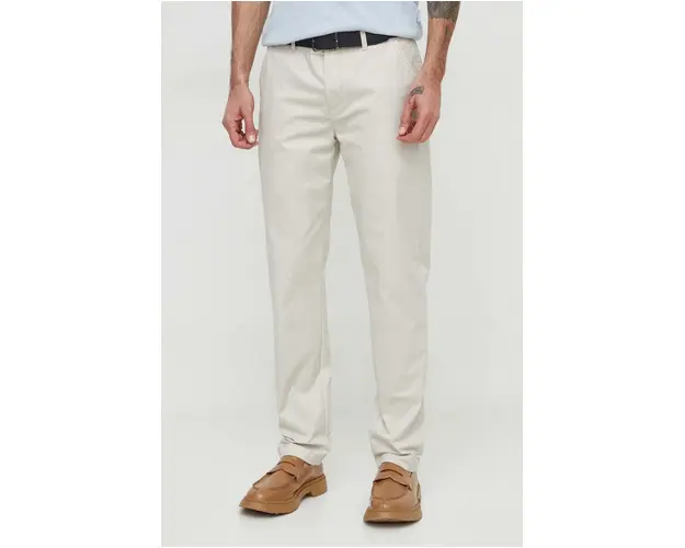 Barbour pantaloni barbati, culoarea bej, drept